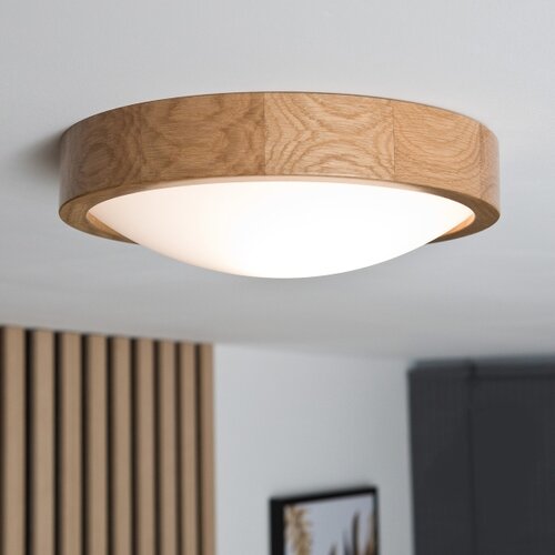  plafonsko svetlo oak slim 1xE27/60W/230V, hrast, prečnik 27 cm Slike