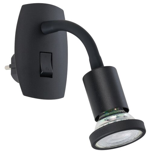 Eglo 300913 - led svetiljka za utičnicu parrini 1xGU10/4,5W/230V crna Slike