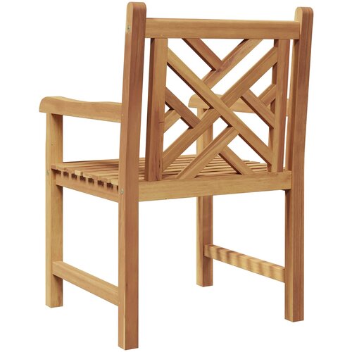  Vrtna stolica 2 pcs 60 x 58 x 90 cm Čvrsto teak drvo Slike