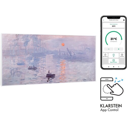 Klarstein Wonderwall Air Art Smart, infracrveni grijač, 120 x 60 cm, 700 W, aplikacija, izlazak sunca Cijene