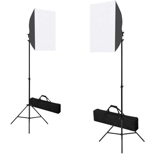 VidaXL Profesionalne studijske luči 2 kosa 40x60 cm jeklo črne Slike