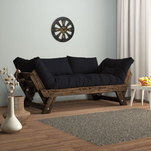 Hanah home CPT8117-210 Orah Crni Ba&amp;scaron;tenski Sofa za Dva Slike
