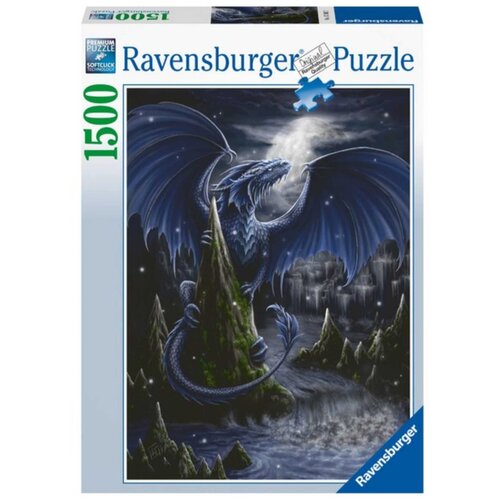 Ravensburger puzzle (slagalice) - crno-plavi zmaj 1500 delova RA17105 Cene