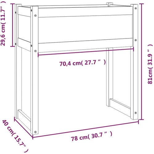  Sadilica 78 x 40 x 81 cm od masivne borovine Slike