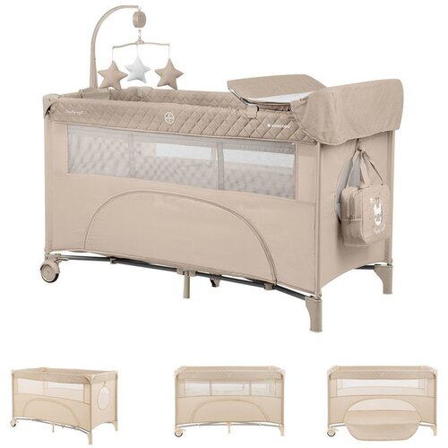 Kikka Boo Krevetac Nighty Night 2 nivoa sa rancem i pultom Beige Cene
