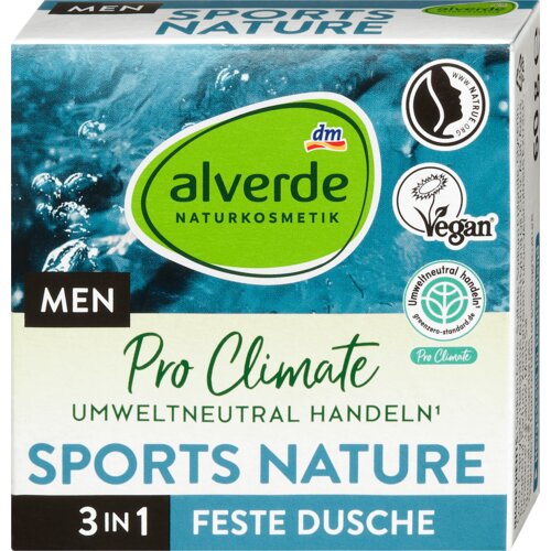 alverde NATURKOSMETIK MEN Čvrsti gel za tuširanje, Sports Nature 60 g Cene