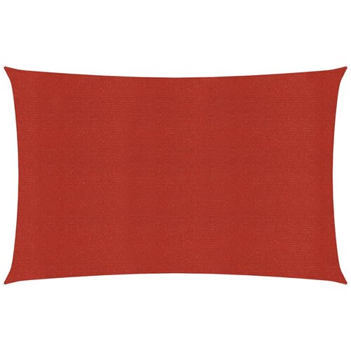 vidaXL Jedro za zaštitu od sunca 160 g/m² crveno 3,5 x 5 m HDPE Cijene