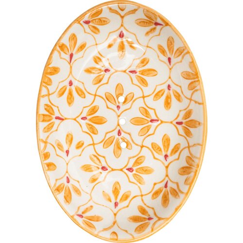 Tranquillo Podstavek za milo Floral Oval, rdeč - 1 kos Cene