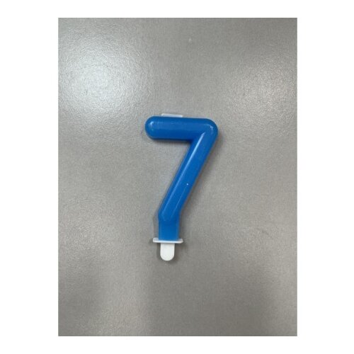 Lucky candle, svećica, plava, broj 7 ( 710367 ) Slike