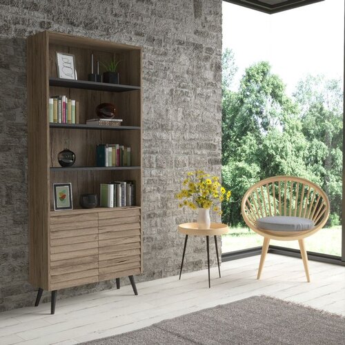 Hanah home FRN-7009 walnut bookshelf Cene