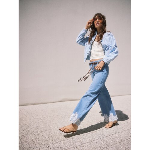 Reserved LADIES` JEANS TROUSERS & BELT - plava Cijene