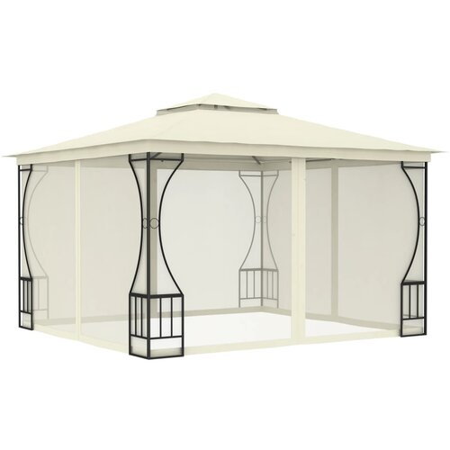 vidaXL Paviljon z mrežami 300x300x265 cm krem Cene