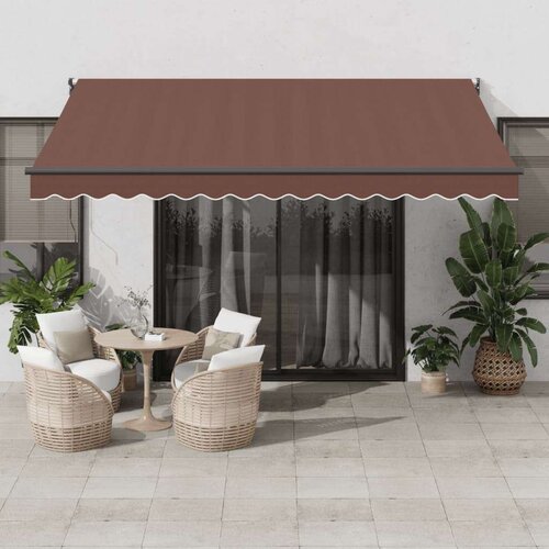 Tenda na ručno uvlačenje smeđa 400 x 300 cm Smeđa 400 x 300 cm 1 Cijene