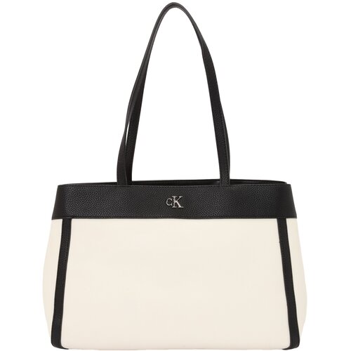 Calvin Klein Nakupovalna torba črna / off-bela Slike