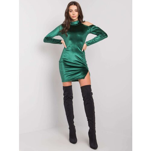 RUE PARIS Dress-RV-SK-7344.66-dark green Slike