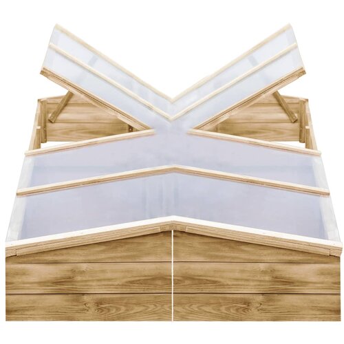 Furnova Rastlinjak 2 kosa impregnirana borovina 200x50x35 cm, (21948491) Slike