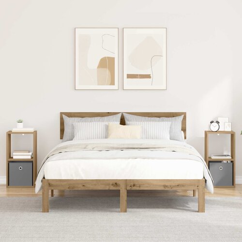  Noćni ormarić 2 pcs Umjetnički hrast 30,5 x 27 x 59,5 cm Cene