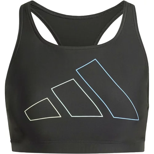 Adidas Sportski bikini gornji dio 'Big Bars' svijetloplava / svijetložuta / crna