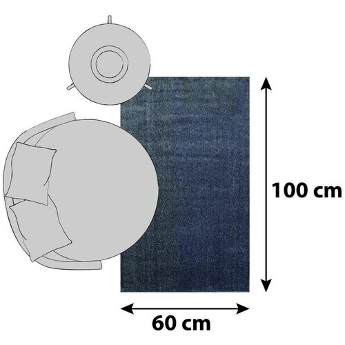 Novel Preproga Z Visokim Florom Ata, Siva, 60x100cm Slike