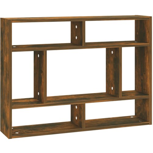 Maison Chic Stenska polica - Viseča Polica dimljeni hrast 75x16x55 cm inženirski les, (21793966) Slike