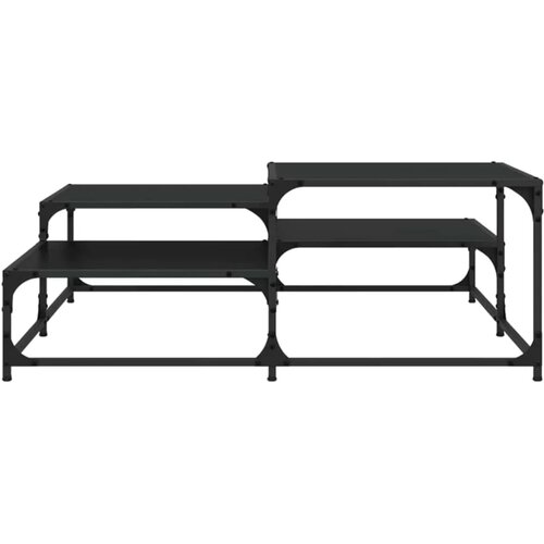  Stolić za kavu Crni hrast 107 x 107 x 40 cm Konstruirano drvo - Crni hrast 107 x 107 x 40 cm Slike
