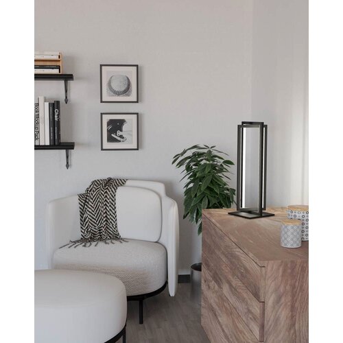 Eglo LED stolna lampa Siberia 900468, 15,5 W, 43 cm, crna/bijela Cene