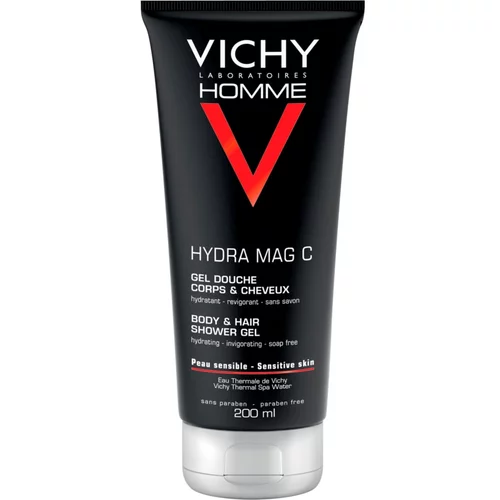 Vichy Homme Hydra-Mag C gel za prhanje za telo in lase 200 ml