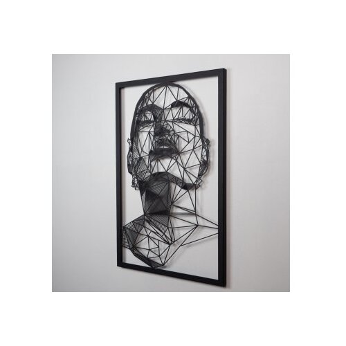 Wallxpert APT091MS Zidna dekoracija Antonietta, 45x70cm, Crna Slike