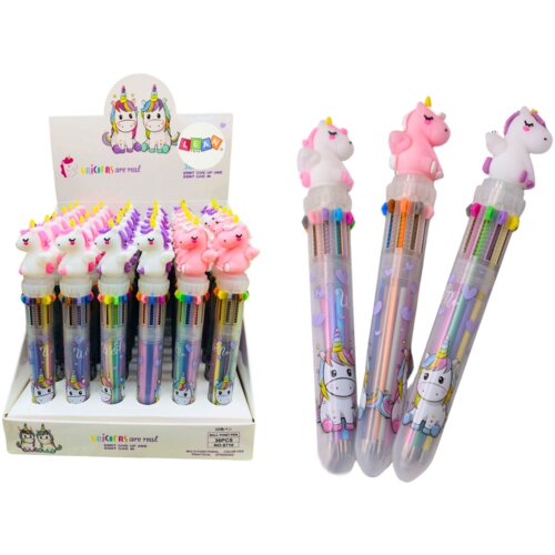  Multicolor Unicorn Automatic Pen 10 Colors Mix Cijene