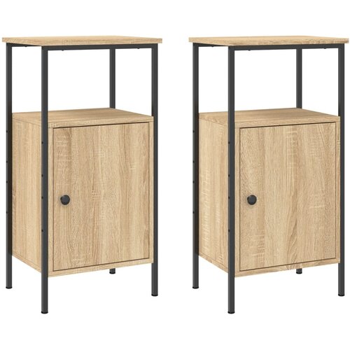 Maison Chic Dvo delni komplet Nočne omarice - Nočne mize sonoma hrast 41x31x80 cm inženirski les, (21688964) Slike
