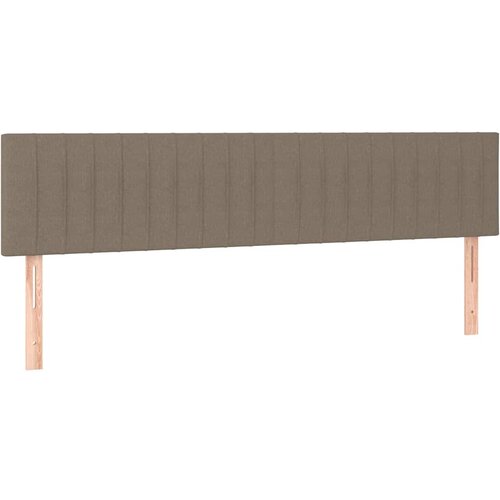  Krevet s oprugama i madracem smeđesivi 180x200 cm tkanina Slike