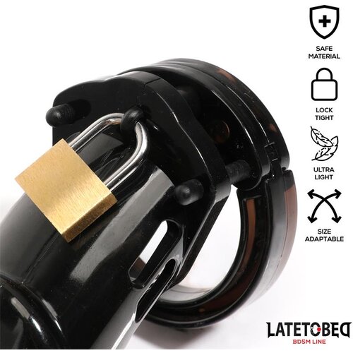 LateToBed Cage kletka za penis universal long black Slike