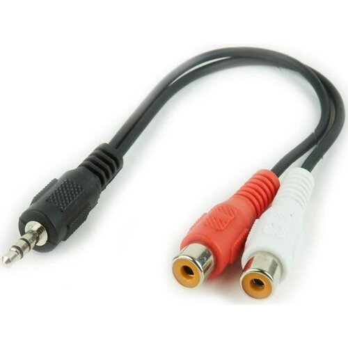 Gembird CCA-406 3.5mm stereo plug to 2 RCA (cinca) sockets audio kab 0.2m Cene