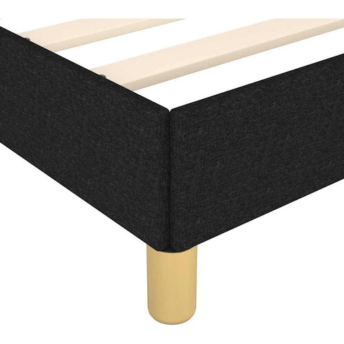  Okvir za krevet bez madraca crni 100x200 cm od tkanine Slike