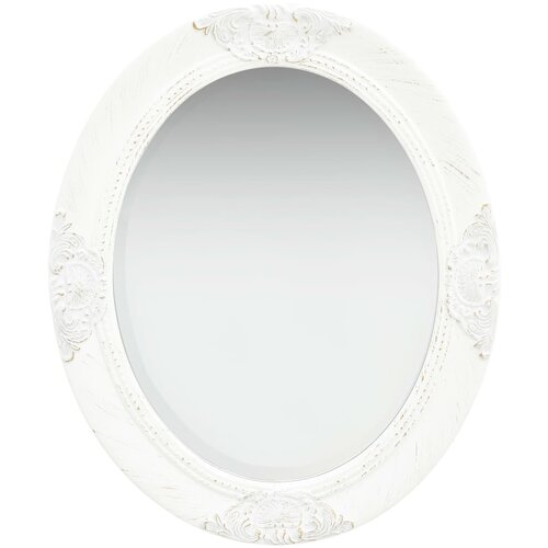 VidaXL Zidno ogledalo u baroknom stilu 50 x 60 cm bijelo Slike