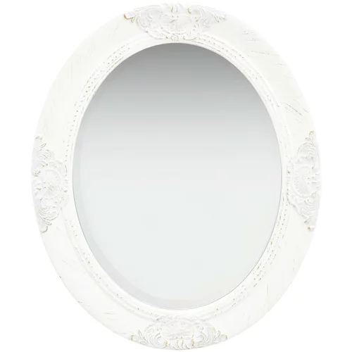 vidaXL Zidno ogledalo u baroknom stilu 50 x 60 cm bijelo