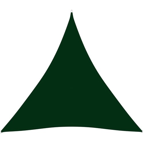 vidaXL Senčno jadro oksford blago trikotno 3,6x3,6x3,6 m temno zeleno, (20803804) Cene