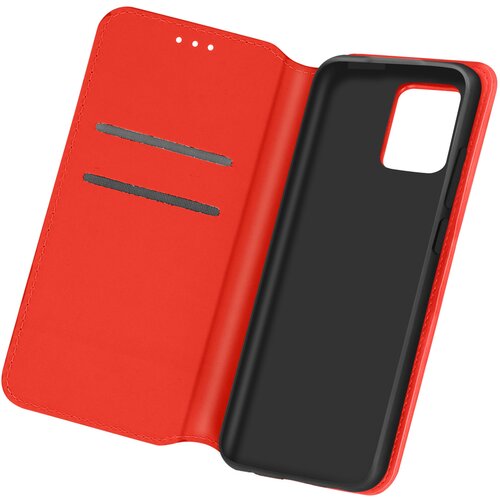 AVIZAR etui za samsung galaxy A02s, držalo za kartico in video, magnetna loputa - rdeca, (20626182) Cene