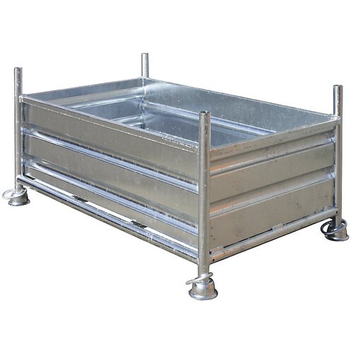 Eichinger zaboj za nalaganje s polnimi stenami, dxšxv 1500 x 870 x 750 mm, pocinkana izvedba Cene