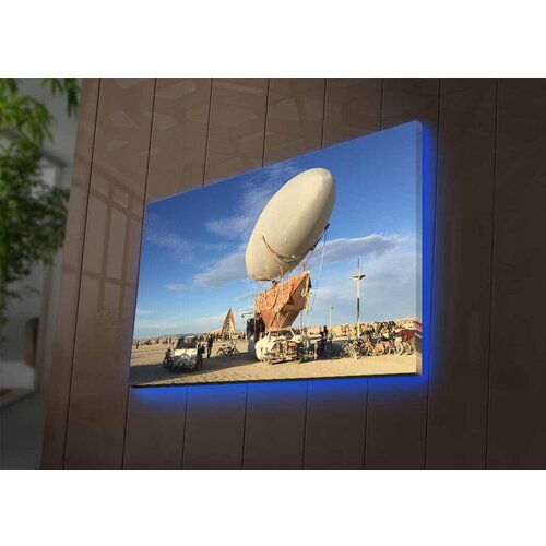 Wallity Slika sa LED osvetljenjem 4570DACTBURN-005, 45x70 cm Cene