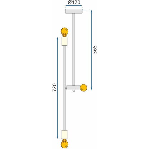 Toolight SVIJETILJKA APP1116-6CP Slike