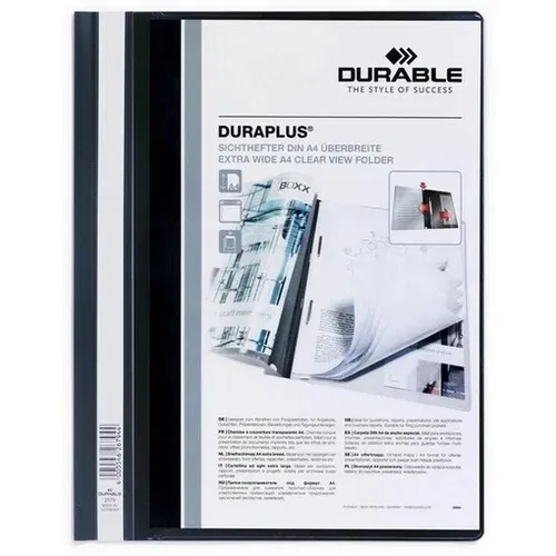 Durable Mapa s pvc kopčom Duraplus 2579, Crna