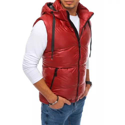 DStreet Men's red vest TX3916
