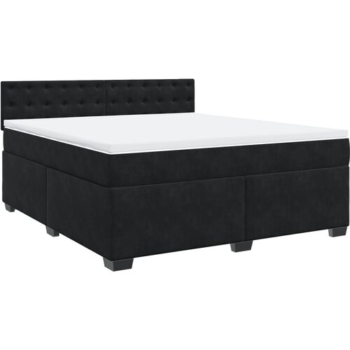 Maison Chic Box spring postelja - Vzmetna postelja z vzmetnico črna 180x200 cm žamet SL24629, (21879527) Cene
