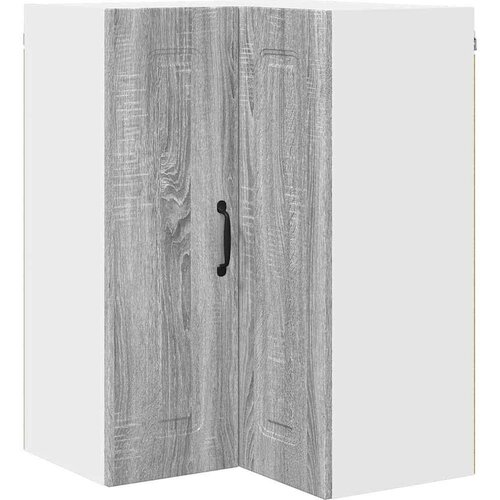 vidaXL Stenska kuhinjska omarica s polico Siva Sonoma 57 x 57 x 80 cm Cene