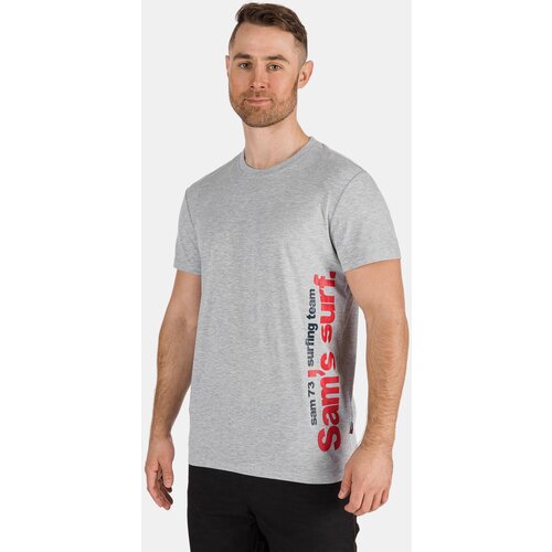 SAM73 Light gray men&amp;#039;s T-shirt with print SAM 73 - Men Slike