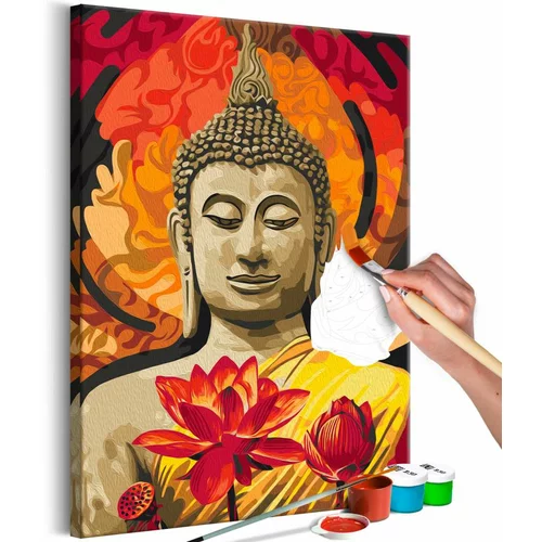  Slika za samostalno slikanje - Fiery Buddha 40x60