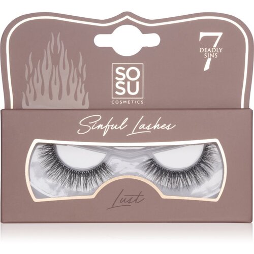 SOSU Cosmetics 7 Deadly Sins Lashes umetne trepalnice Lashes Lust 1 kos Cene