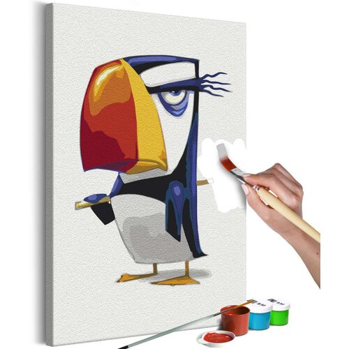  Slika za samostalno slikanje - Grumpy Penguin 40x60 Slike