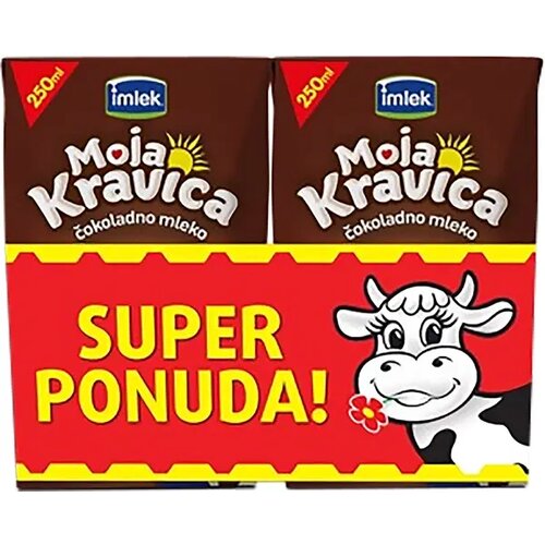 Moja kravica čokoladno mleko 1%mm 2x0.25l Cene
